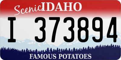 ID license plate I373894