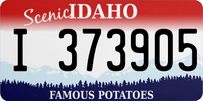 ID license plate I373905