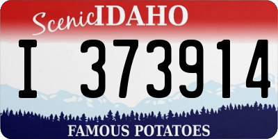 ID license plate I373914