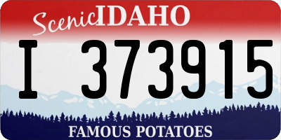 ID license plate I373915