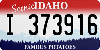 ID license plate I373916
