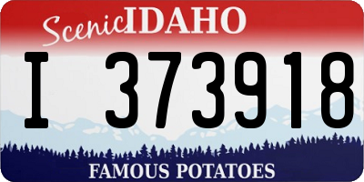 ID license plate I373918