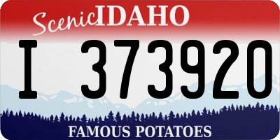 ID license plate I373920