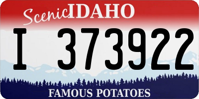 ID license plate I373922