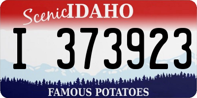 ID license plate I373923
