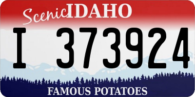 ID license plate I373924