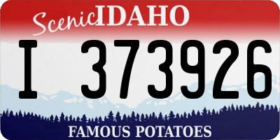 ID license plate I373926