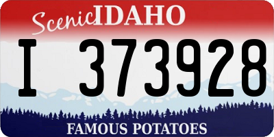 ID license plate I373928