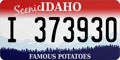 ID license plate I373930