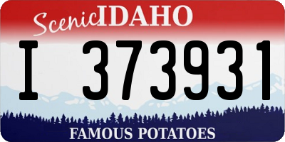 ID license plate I373931