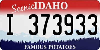 ID license plate I373933