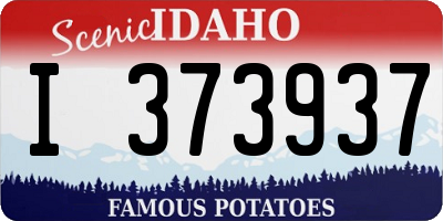 ID license plate I373937