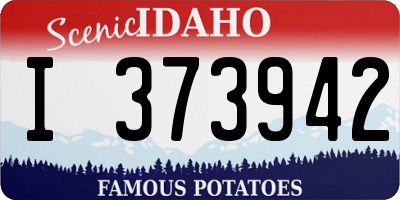 ID license plate I373942