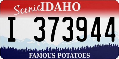 ID license plate I373944