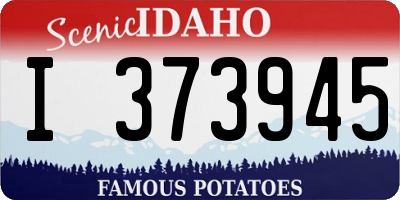 ID license plate I373945