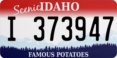 ID license plate I373947