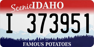 ID license plate I373951