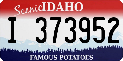 ID license plate I373952
