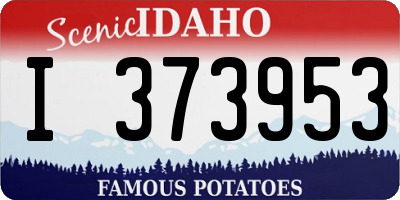 ID license plate I373953