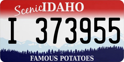 ID license plate I373955