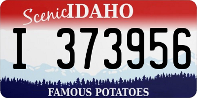 ID license plate I373956