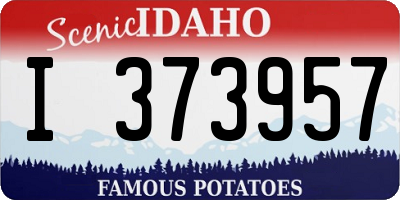 ID license plate I373957
