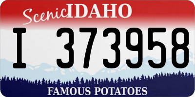 ID license plate I373958
