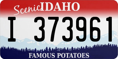 ID license plate I373961