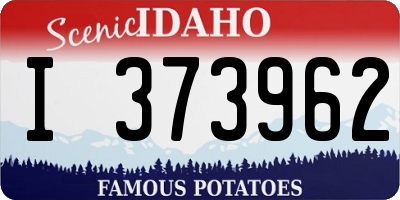 ID license plate I373962