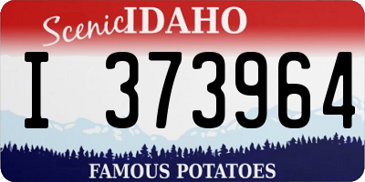 ID license plate I373964