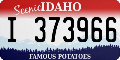 ID license plate I373966