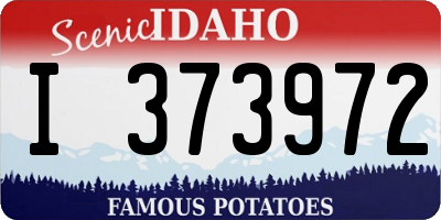 ID license plate I373972