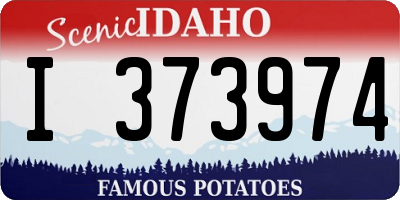 ID license plate I373974