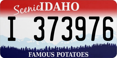 ID license plate I373976