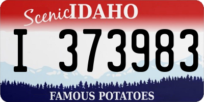 ID license plate I373983