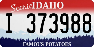 ID license plate I373988