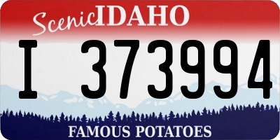 ID license plate I373994
