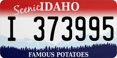ID license plate I373995