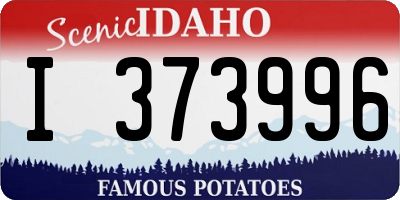 ID license plate I373996