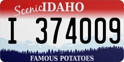 ID license plate I374009