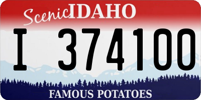 ID license plate I374100