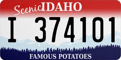 ID license plate I374101