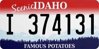 ID license plate I374131