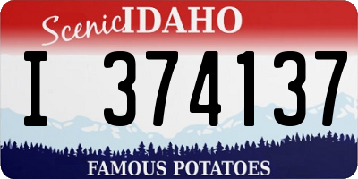ID license plate I374137
