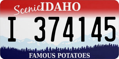 ID license plate I374145