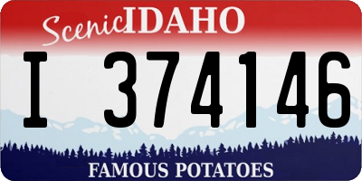 ID license plate I374146