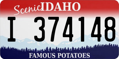 ID license plate I374148