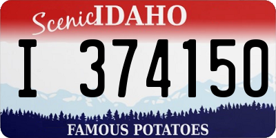ID license plate I374150