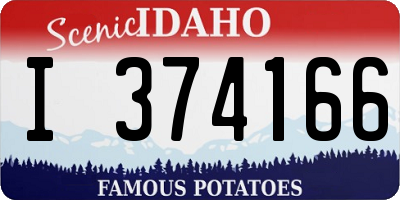ID license plate I374166