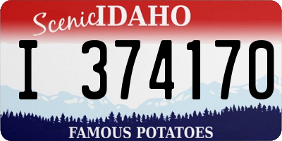 ID license plate I374170
